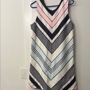 Hutch by Anthropologie Black and White Sleeveless V-Neck Sheath Mini DressNFS-